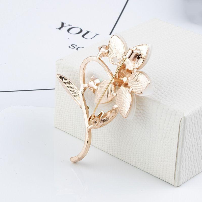 1Pc Romantic Flower Brooch for Women Girls Exquisite Flower Plant Pins Brooches Jewelry Trendy Accessories Party Gift