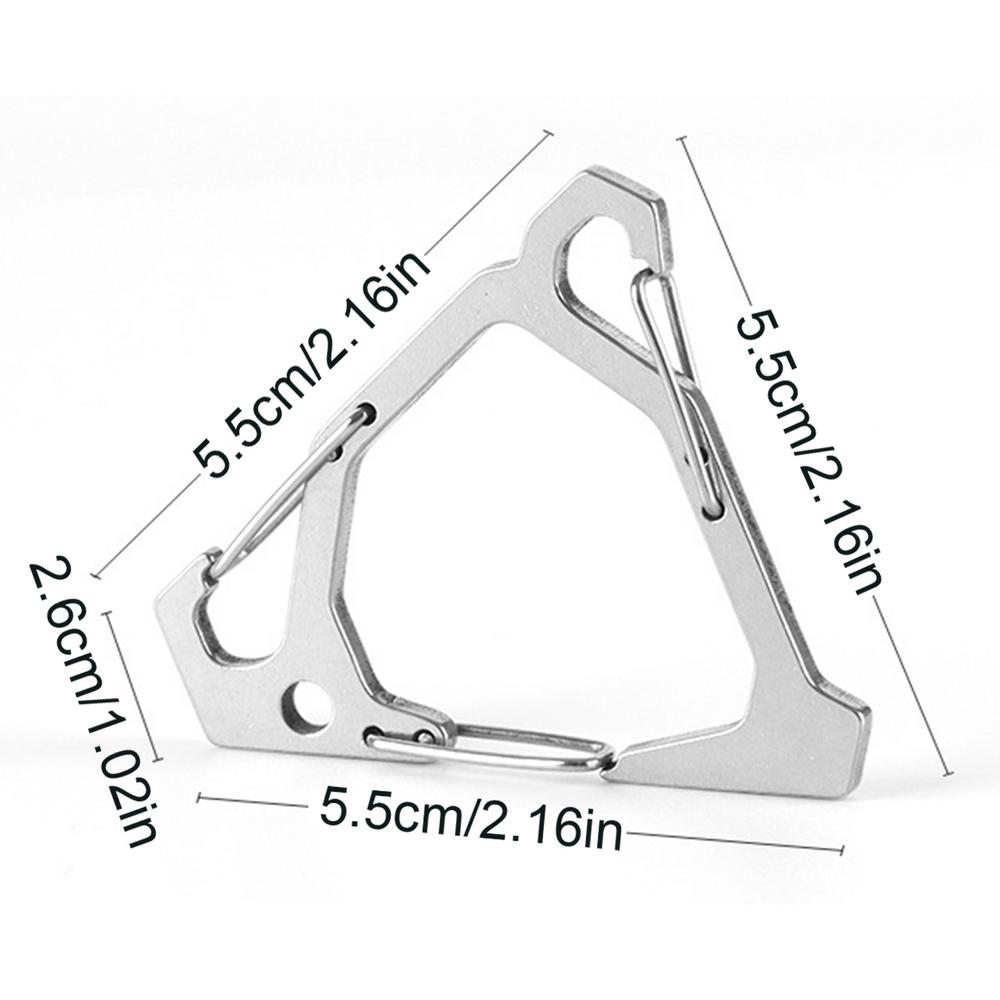 

Triangle Hanging Buckle Stainless Steel Tent Light Hangers Multifunctional Lantern Stand Hooks for Outdoor Hiking Camping белый