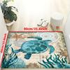 Ocean Sea Turtle Coral Entrance Doormat Home Decor Kitchen Hallway Balcony Rugs Bathroom Non-slip Foot Pad Bedroom Mat Decor