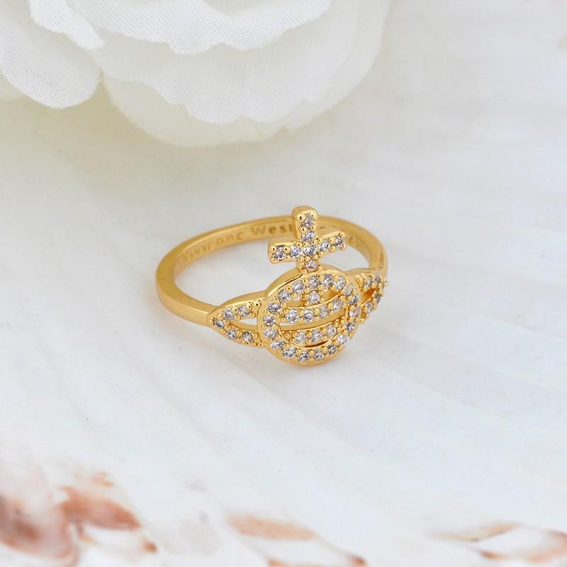 

Empress Cixi Diamond Halo Saturn Couple Ring - Luxurious Celebrity Style Accessory