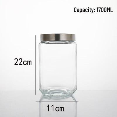 Bocaux de stockage alimentaire scellés en verre ZISIZ