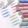 4pcs Highlighter Pen Set Spot Liner Pens Soft Colour Eye Protection Crystal Acrylic Stick Barrel Chisel Tip Stationery