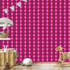 Pink Plaid Wallpaper, Purple and Burgundy for Living Room and Bedroom 50x1000