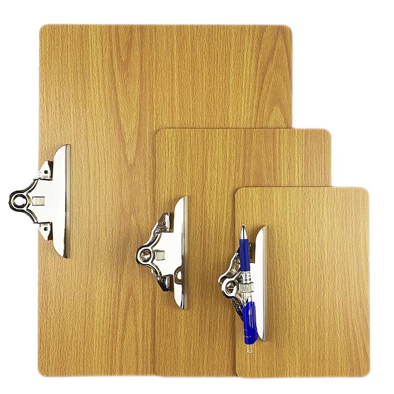 A4 Clipboard with Pen Holder, A5 Writing Pad, A3 Wooden Menu Holder, Cardboard Stationery Board