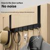 Door Hanger Hook Bedroom Adjustable Aluminum Hook Wall Hook Bathroom Door Hanger Clothes Drill Free