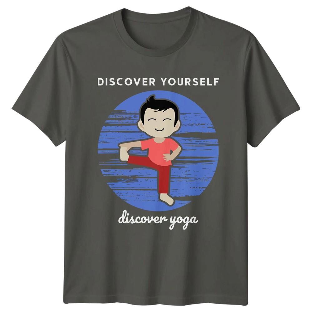 Discover Yourself Discover Yoga TShirt Mindfulness Yoga Birthday Gift For Him S