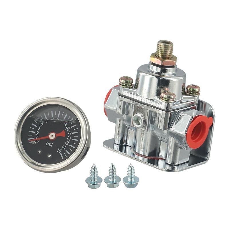 Low Fuel Pressure Regulator For Holley Quick Fuel Carburetor Carb 1-4 PSI 12-804 Zinc Alloy Adjustable Fuel Adjustment Ranges