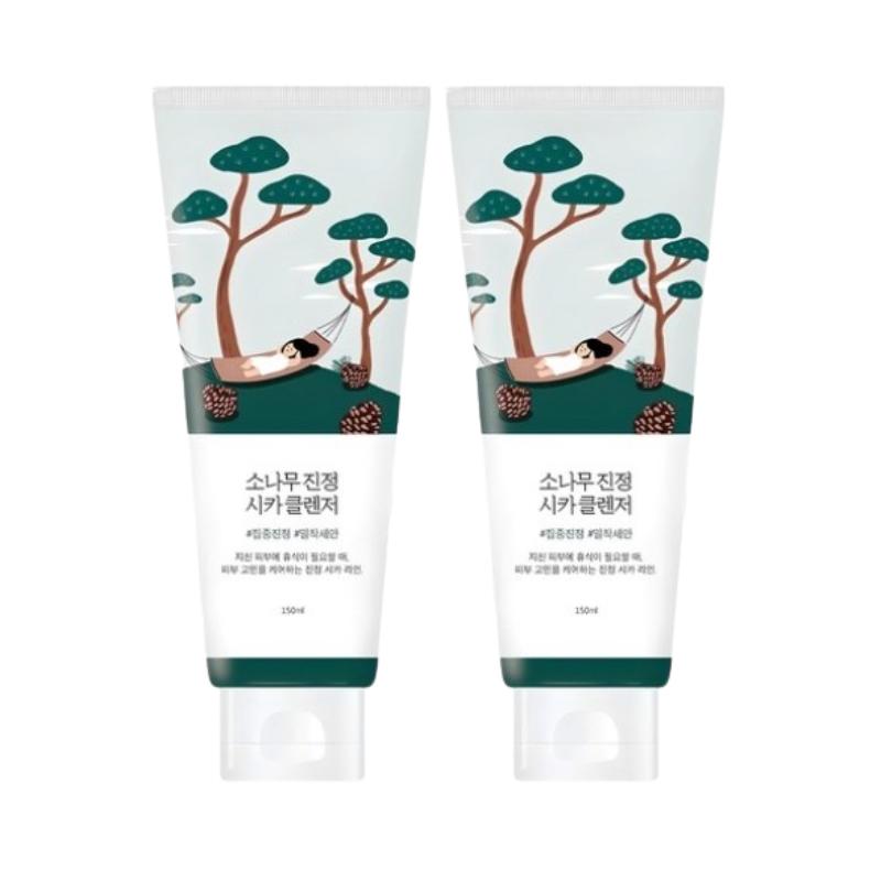 Round Lab Pine Calming Cica Cleanser 150ml – Creamy Bubble Face Wash for Pores, Sebum & Gentle Daily Cleansing