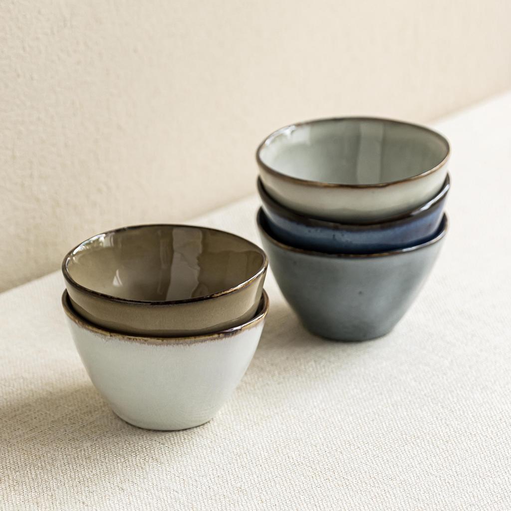 Rice Bowl Multiple Ceramic Bowls Kiln-Changed Tableware Household Japanese-Style Small Bowls Eating Bowls Vegetable Bowls Round Dessert Bowls