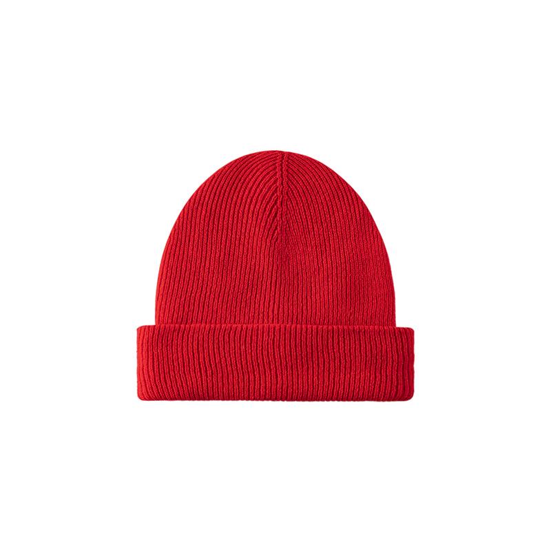 Premium Korean-Style Women's 100% Wool Knit Hat, Thickened for Warmth, Perfect for Autumn and Winter