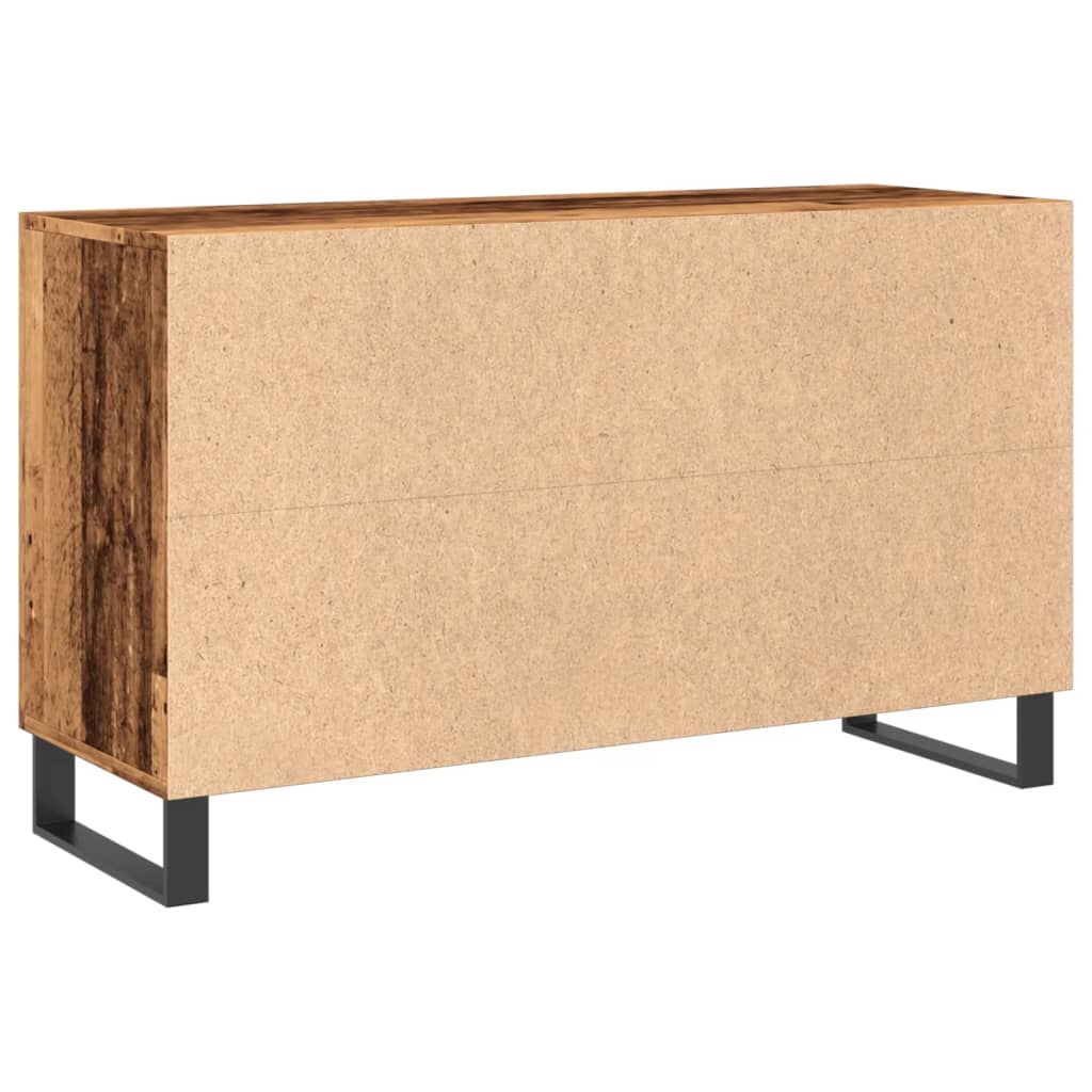 Vidaxl Chest of Drawers, Old Wood, 100X36X60 Cm, Wood-Based Material