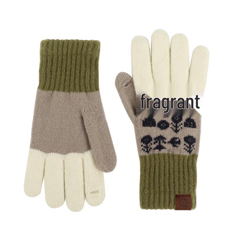Xihong Autumn/Winter Thermal Knit Gloves 3-Piece Set