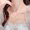 New Butterfly Necklace with Niche Design, Tassel Pendant, Simple Temperament, Collarbone Chain Accessory