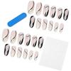 Nackte Lange Spitze Nagel Rose Tragen Nagel Fertiger Falscher Nagel Nagelpflaster Nagelpflaster Wasserdicht Abnehmbares Nagelpflaster