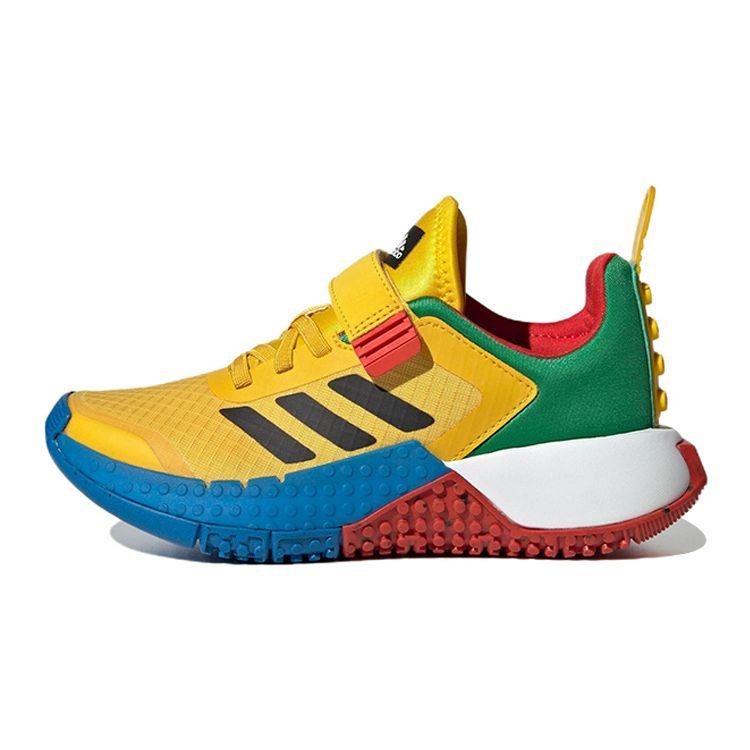 Adidas Lego X  Sport Pro Dna Comfortable Trendy Durable Low-Top Sports Casual Shoes Kids Sneakers Yellow Green Blue HQ1310