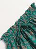 Women Floral  Skirts Solid Color Long Skirt A-line High Waisted  Long Skirt Pleated Skirt