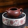 210ml Yixing Purple Clay Teapots Handmade Bamboo Leaves Tea Pot Raw Ore Purple Mud Beauty Tea Infuser Kettle Zisha Tea Set