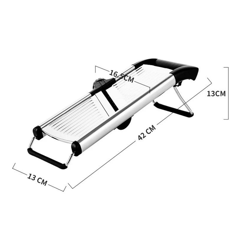 Adjustable Mandoline Slicer Stainless Steel Vegetable Slicer Chopper Cutter for Potato Lemon Tomato Onion Carrot Kitchen Gadgets