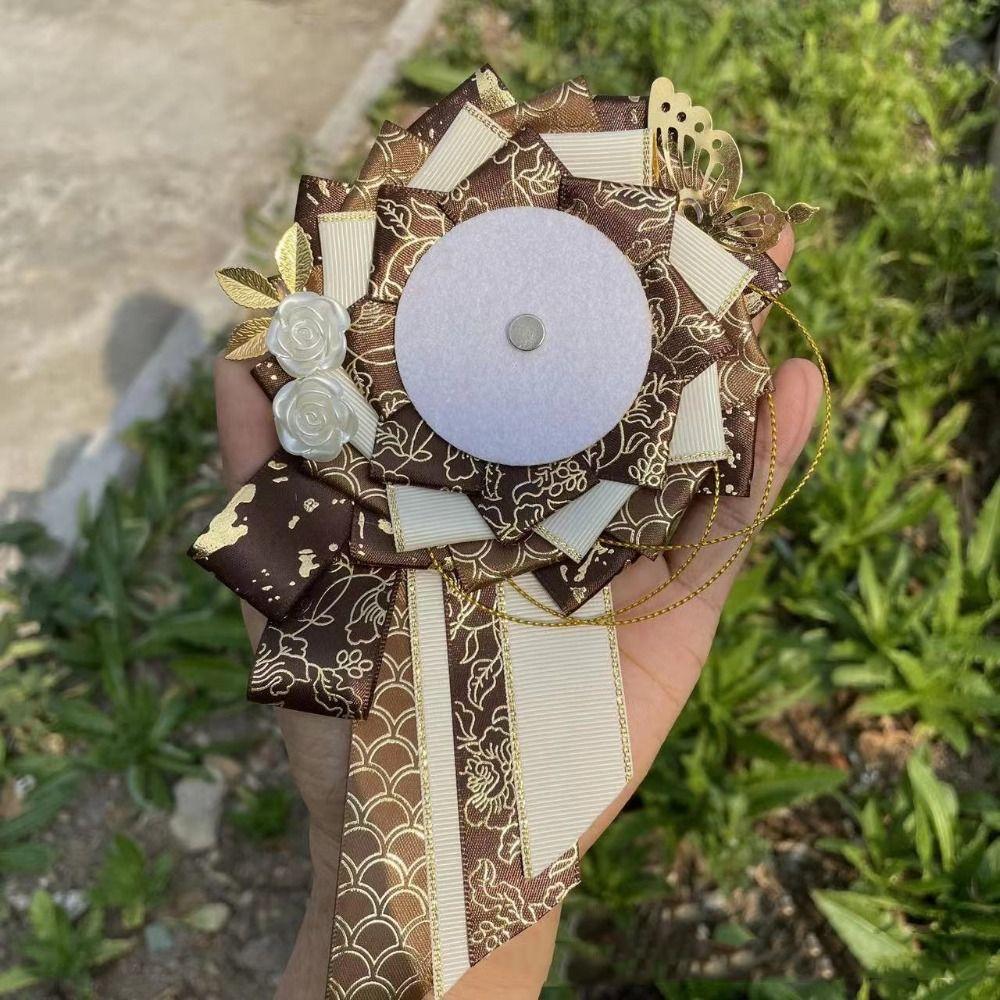 Cosplay Decorate Pins Display Base Oblique Tail Ribbon Backpack Ornament  Badge Organizers