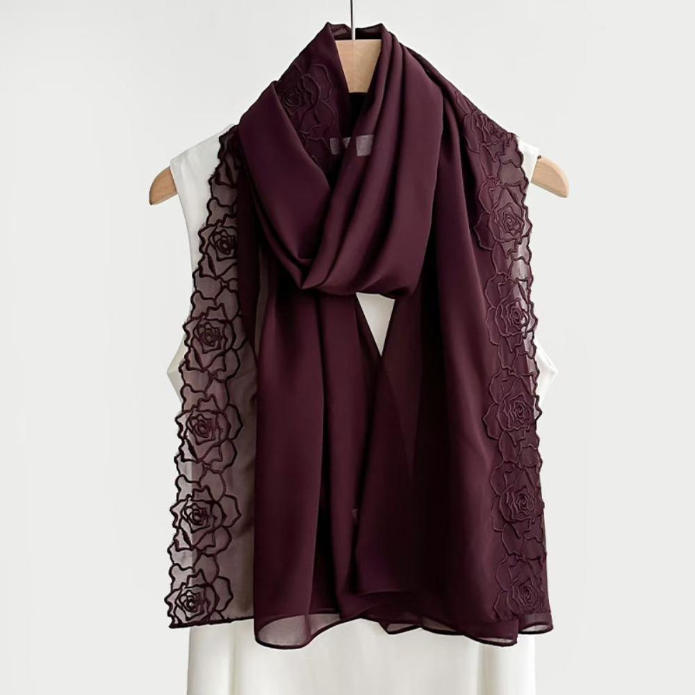 Elegant Headscarf Chiffon Hijab Scarf Versatile Women Turban  for Women