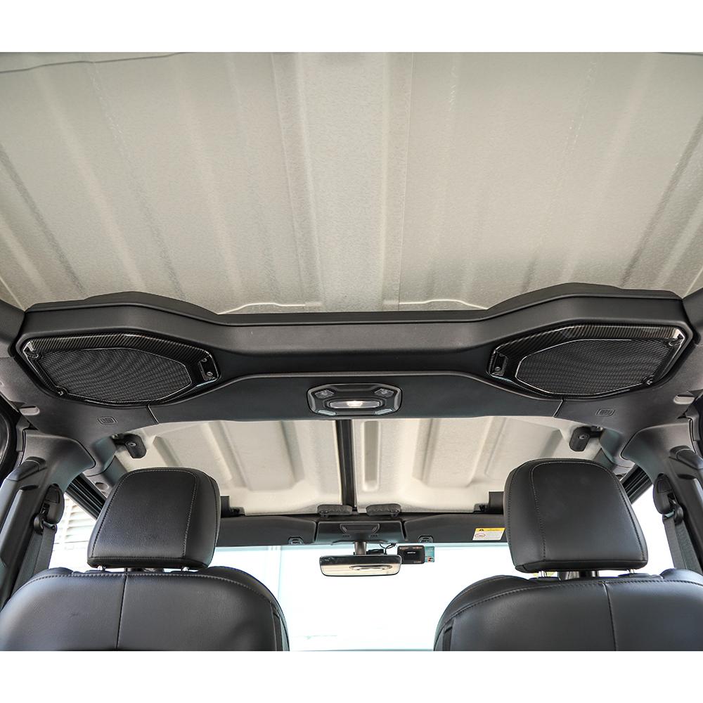  ABS Roof Horn Decorative Ring Decoration Protective Cover Sticker Fit For Jeep Wrangler JL For JT Gladiator 2018-2023 Interior Accessories
