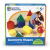 Learning Resources Math Learning 3D Shape Authentic Materials, Blocks, Plastic, 10-Piece Set, LER0922,