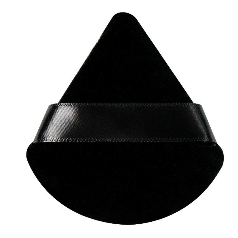 5Pcs Triangle Flocking Puff and Storage Box Dry Puff Loose Powder Puff Levero Makeup Double-sided Super Soft Powder Puff