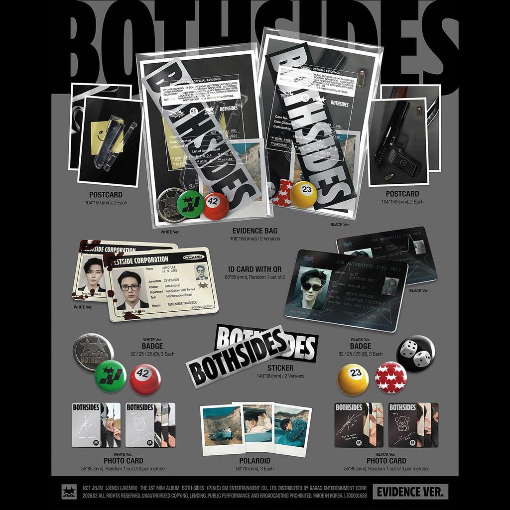 [Pre-order] (EVIDENCE Ver.) NCT JNJM [BOTH SIDES] 1st Mini Album + Free Gift