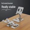 Faltbarer Metall-Handy- und Tablet-Ständer für Desktop-Live-Streaming und Aufnahmen von oben, 360° drehbar, perfektes Geschenk.