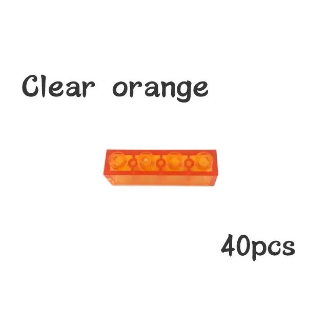 Non-Toxic 40Pcs Moc Assemble Particles 3010 3066 1X4 Bricks Dots Thick 1*4 Building Blocks Diy Educational Creative Toy For Kids
