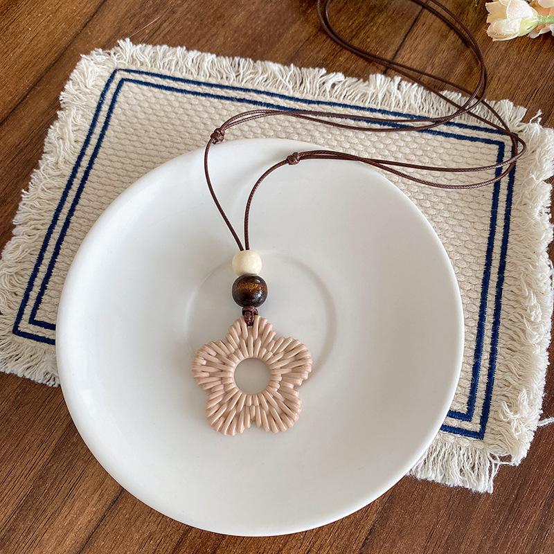 Bohemian Ceramic Necklace: Vintage Ethnic Long Sweater Chain & Zen Choker