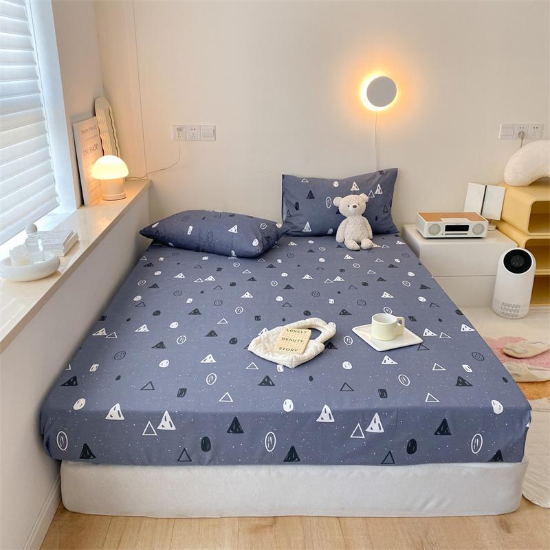 100% Cotton Fitted Sheet Cartoon Style Bed Cover Skin-friendly Bedsheets Single Size Bed Linen Sabanas Para Cama (No Pillowcase)