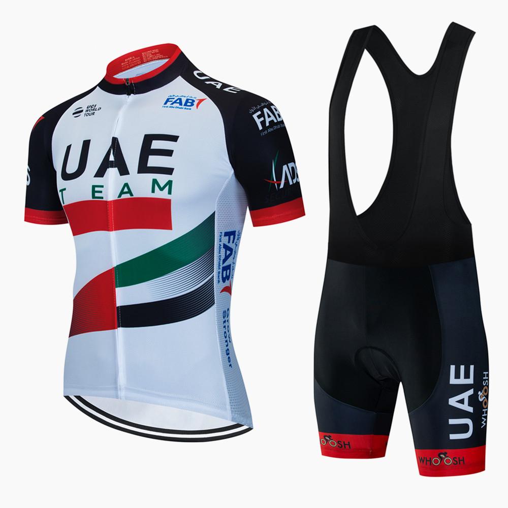 Förenade Arabemiraten Cykeltröja Set Cykeldräkt Mountainbikes Sommaroutfit Cykelkläder för Män Mtb Tröja Bib Shorts Cykelkläder Cykel