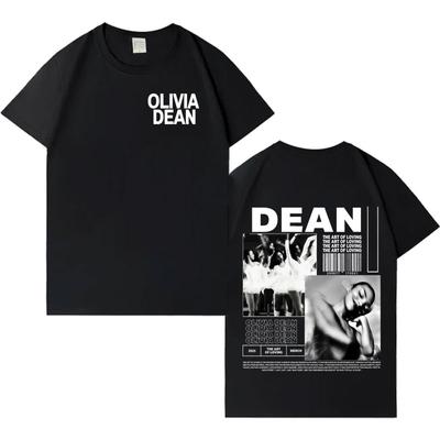 Cantante Olivia Dean Camiseta de Álbum de Moda Harajuku Oversized Y2K Manga Corta Camisetas para Hombre Mujer Algodón Camisetas Ropa Casual Gótica
