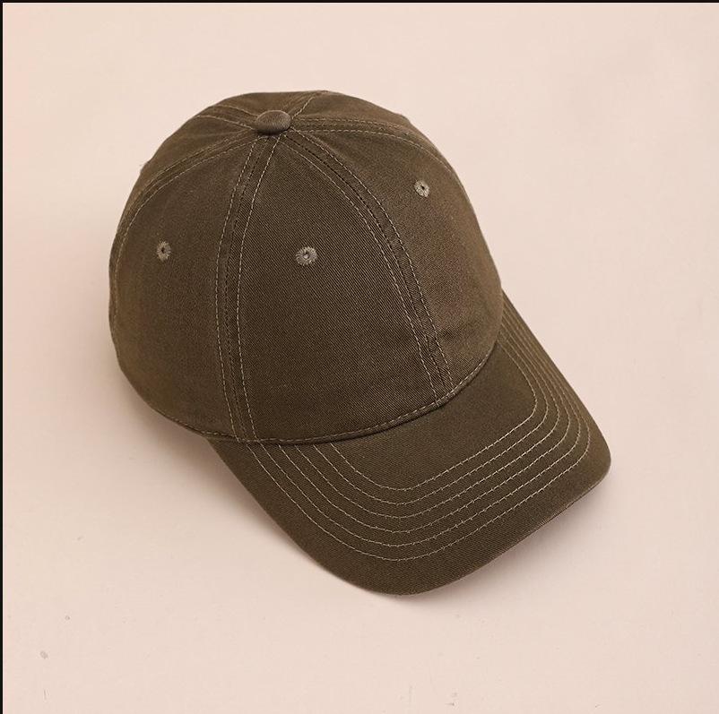 Solid color baseball cap out-of-home advertising cap cap cap light board hat curved brim hip hop hat men and women sun hat travel
