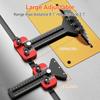 Aluminum Alloy Woodworking Jig Thin Rips Jig For Router Tables Band Sawer Featuring Double Guide Bearings