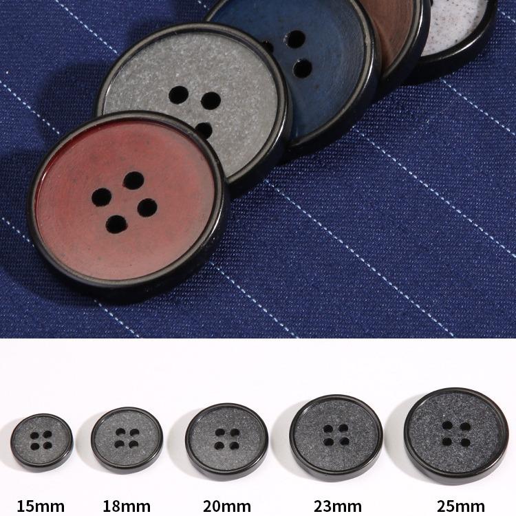 High-End Round Clothes Buttons Men'S And Women'S Blazers Coats Trench Coats Button Accessories Resin Recycled Buttons