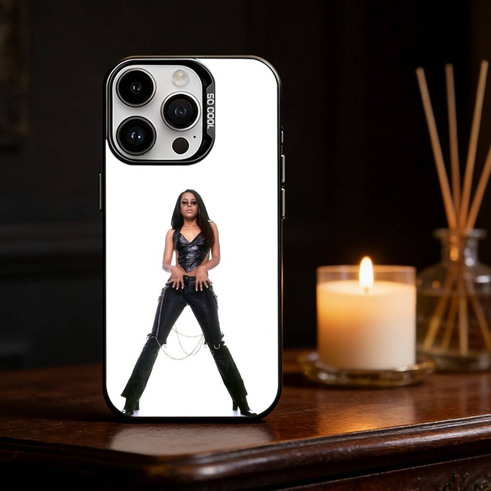 Sängerin A-AaliyahS Hip-Hop Handyhülle Für iPhone 17 16 15 14 13 12 11 Pro Max Plus Silber Matt Schwarz Hülle