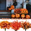 Yousheng Fall Artificial Flower 7 Fork Realistic Fake Plastic Flower Home Office Wedding Party Table Centerpiece Indoor Outdoor Faux Bloom Decoration
