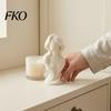 Minimalist Wavy Hair Statue 3D Printed Woman Statue, Abstract Faceless Unique Home Art Pieces Ornament, Desktop Sculpture for Decor High-end