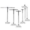 Gauge Set Adjustable Inner Diameter Gauge For Precision Measuring Measurement Up To 6 Inch Deep For Engineering Measurement