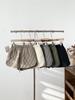 Women's High Waist Quilted Shorts - Retro Diamond, Autumn/Winter A-line, Loose Fit, Versatile Base Layer