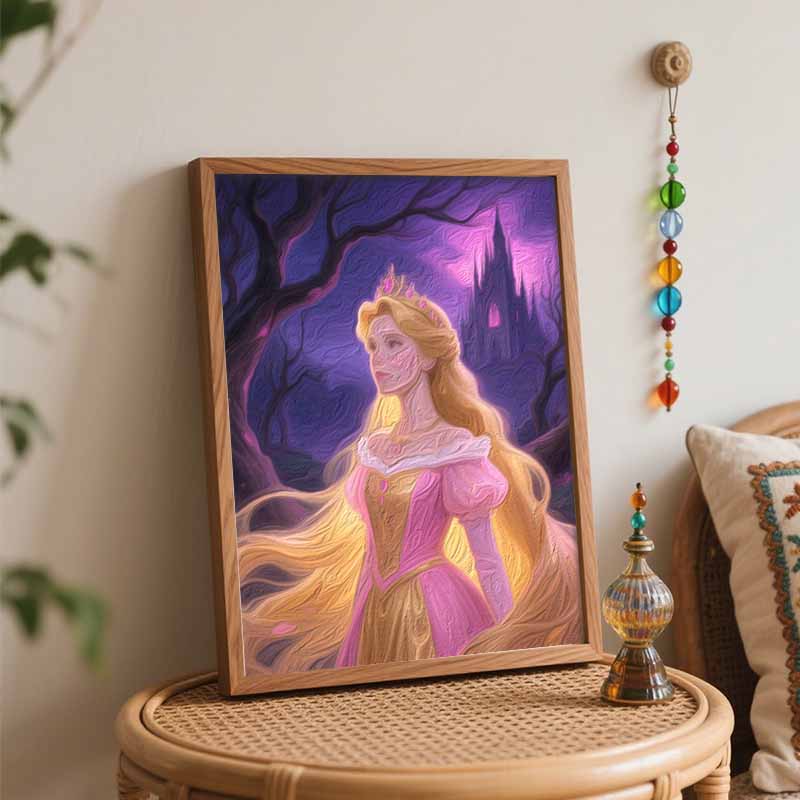 Disney Princess Oil Painting Hand Painting Art Kit Coloring Painting Handmade Diy Home Decoration Gift