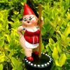 Garden Pole Dancing Gnome Resin Art Statue Outdoor Decor Sculpture Garden Figurines Home Landscape Ornament Crafts Decoration