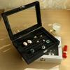 Jewelry Storage Box Earring Ring Jewelry Display Box Jewelry Classification Dustproof Transparent Flip Lid Jewelry Bo