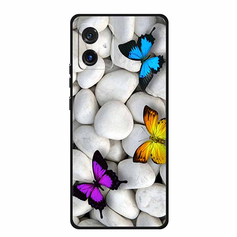 For Motorola G14 4G Case Animals TPU Silicone Soft Cover Phone Cases for Moto G14 G 14 MotoG14 PAYF0010IN Shockproof Wolf Fundas