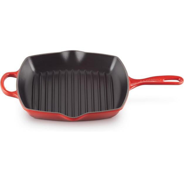 Сковорода-гриль Le Creuset квадратная 26x26 см вишнево-красная (20183260600422)