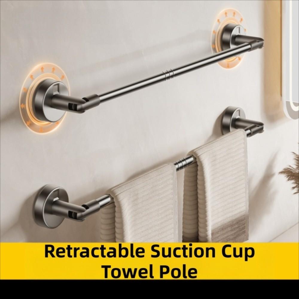 Nail Free Installation Bathroom Towel Rack Retractable Shoe Storage Shelf  Home