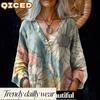 Women's Fashion Casual Long Sleeve V Neck Blouses & Shirts