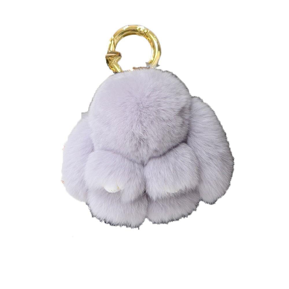 

Животное Кролик Плюшевый Брелок Декор для Рюкзака Плюшевые Куклы Подвеска Брелок для Подвешивания на Сумку Девочка/Мальчик светло-серый